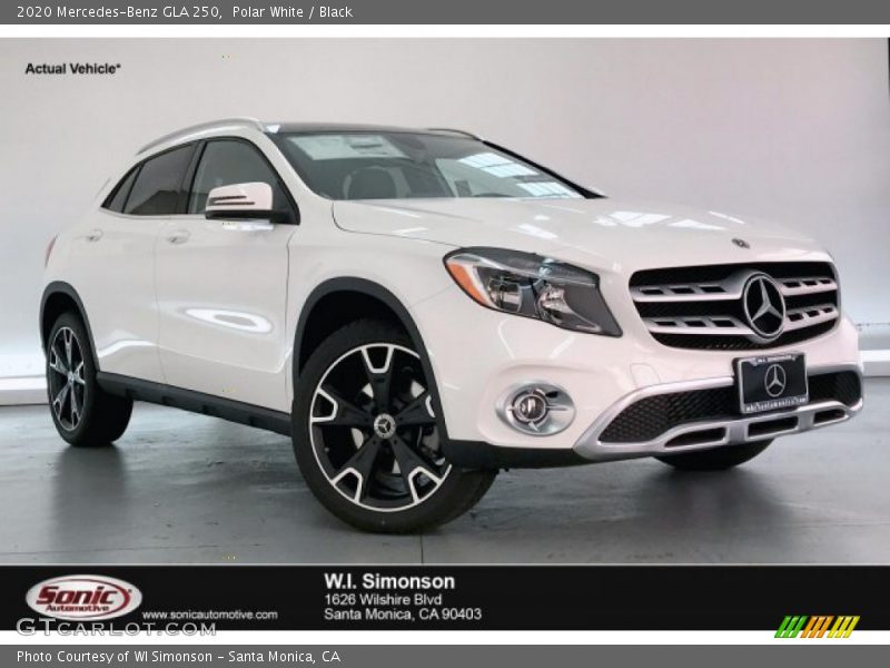 Polar White / Black 2020 Mercedes-Benz GLA 250