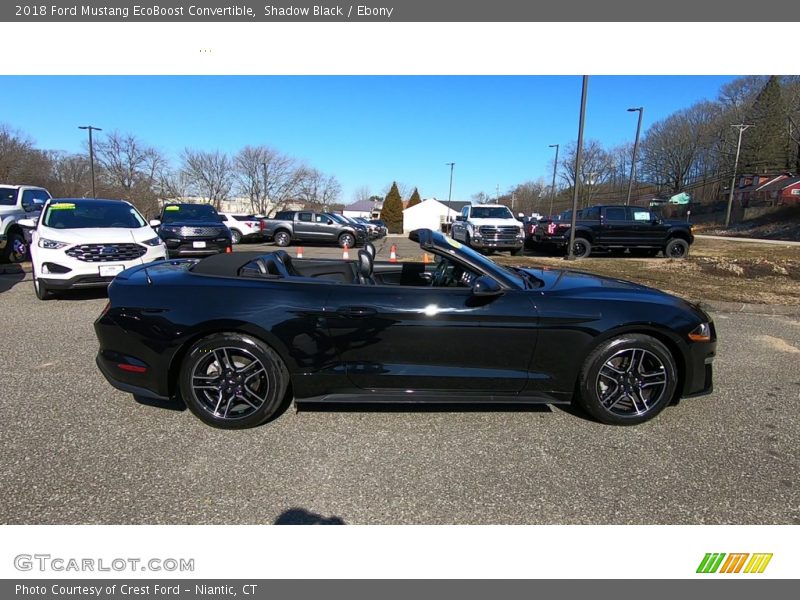 Shadow Black / Ebony 2018 Ford Mustang EcoBoost Convertible
