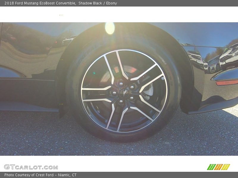 Shadow Black / Ebony 2018 Ford Mustang EcoBoost Convertible
