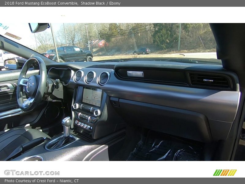 Shadow Black / Ebony 2018 Ford Mustang EcoBoost Convertible