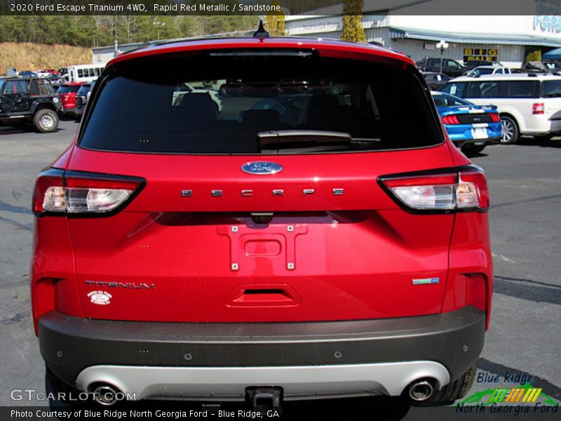 Rapid Red Metallic / Sandstone 2020 Ford Escape Titanium 4WD