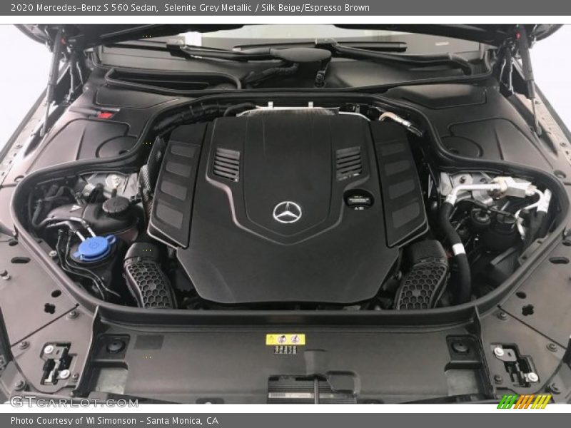 Selenite Grey Metallic / Silk Beige/Espresso Brown 2020 Mercedes-Benz S 560 Sedan