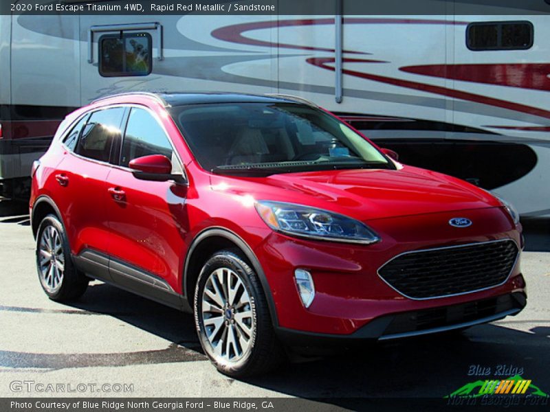 Rapid Red Metallic / Sandstone 2020 Ford Escape Titanium 4WD