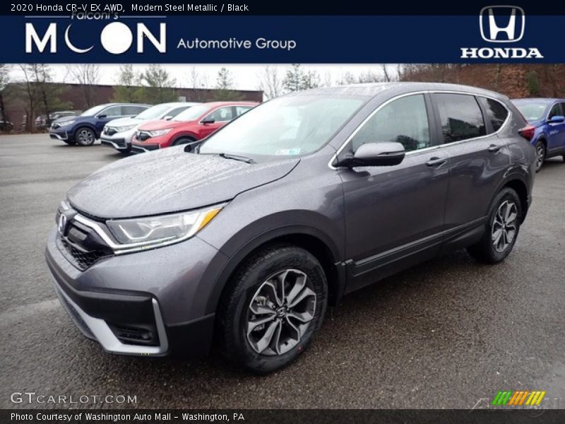 Modern Steel Metallic / Black 2020 Honda CR-V EX AWD