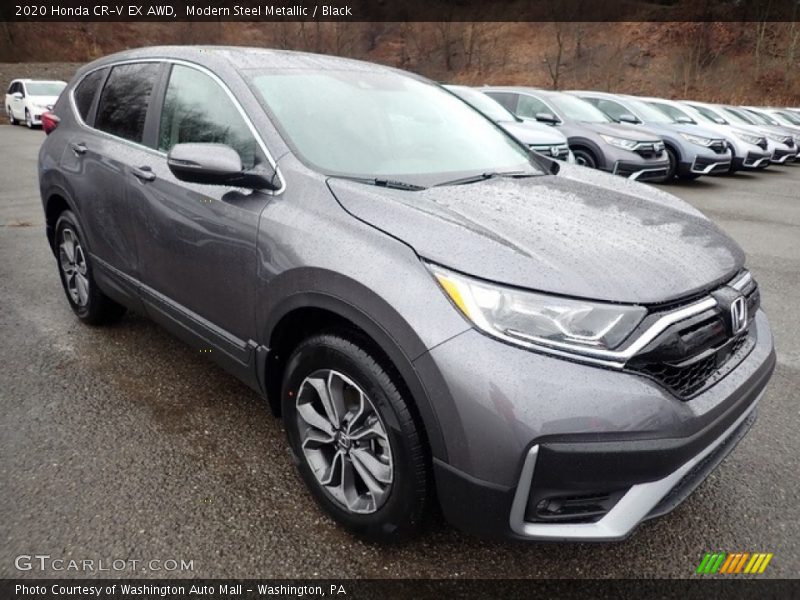 Modern Steel Metallic / Black 2020 Honda CR-V EX AWD