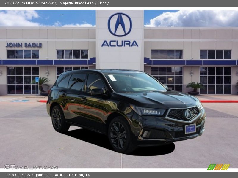 Majestic Black Pearl / Ebony 2020 Acura MDX A Spec AWD