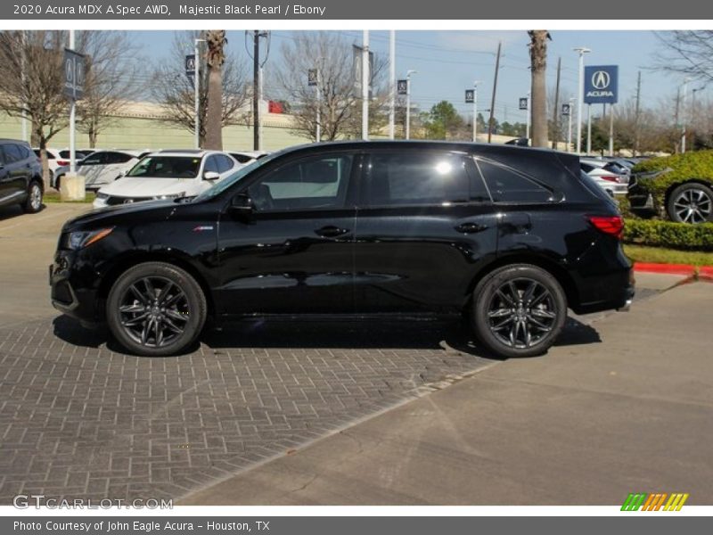 Majestic Black Pearl / Ebony 2020 Acura MDX A Spec AWD