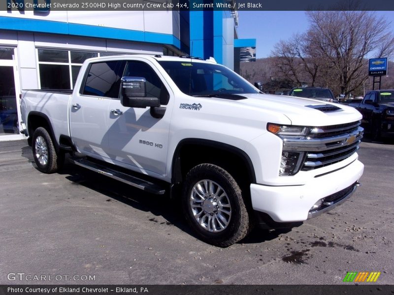Summit White / Jet Black 2020 Chevrolet Silverado 2500HD High Country Crew Cab 4x4