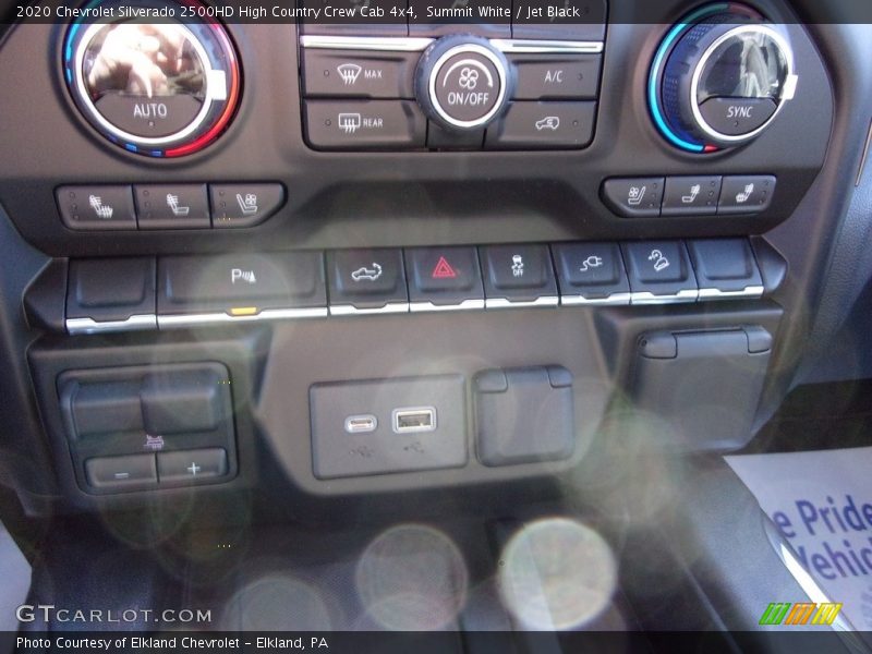Summit White / Jet Black 2020 Chevrolet Silverado 2500HD High Country Crew Cab 4x4