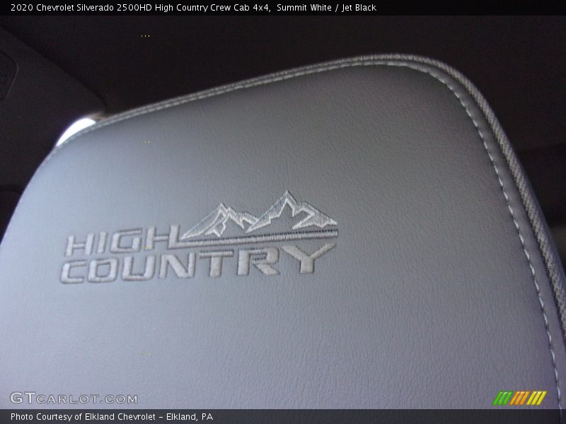 Summit White / Jet Black 2020 Chevrolet Silverado 2500HD High Country Crew Cab 4x4