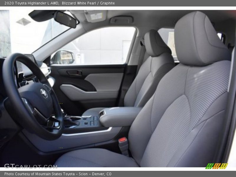 Blizzard White Pearl / Graphite 2020 Toyota Highlander L AWD