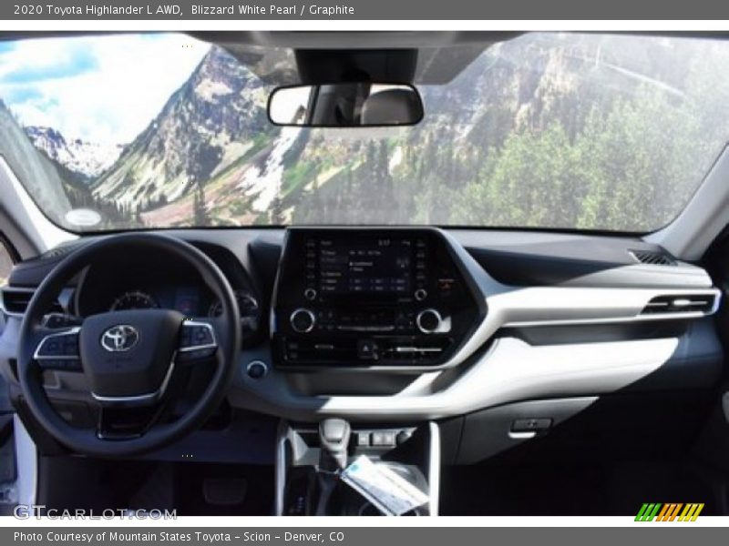 Blizzard White Pearl / Graphite 2020 Toyota Highlander L AWD