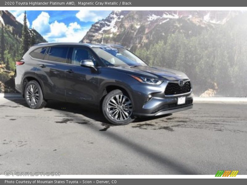 Magnetic Gray Metallic / Black 2020 Toyota Highlander Platinum AWD