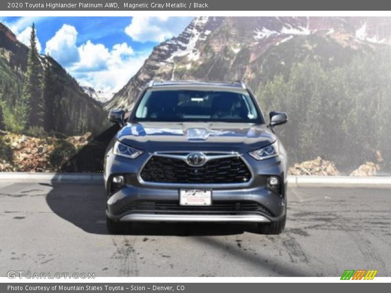 Magnetic Gray Metallic / Black 2020 Toyota Highlander Platinum AWD