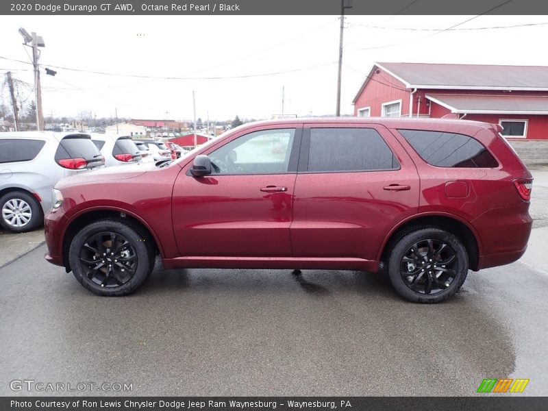 Octane Red Pearl / Black 2020 Dodge Durango GT AWD