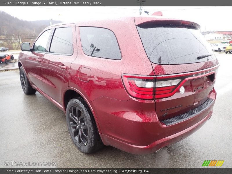 Octane Red Pearl / Black 2020 Dodge Durango GT AWD