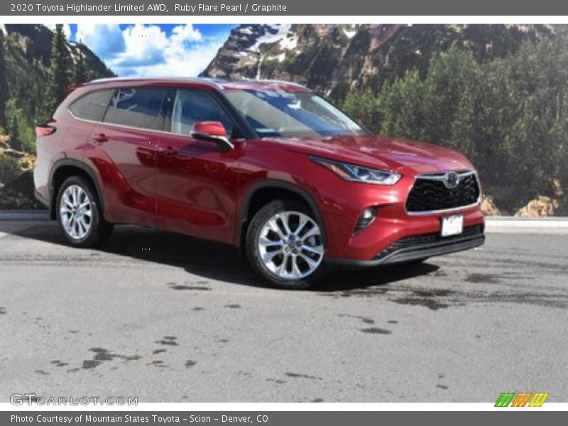 Ruby Flare Pearl / Graphite 2020 Toyota Highlander Limited AWD