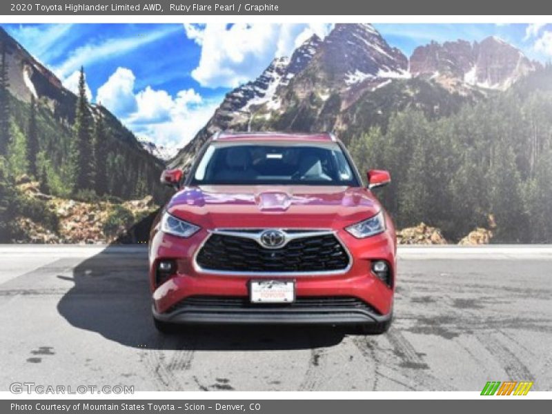 Ruby Flare Pearl / Graphite 2020 Toyota Highlander Limited AWD
