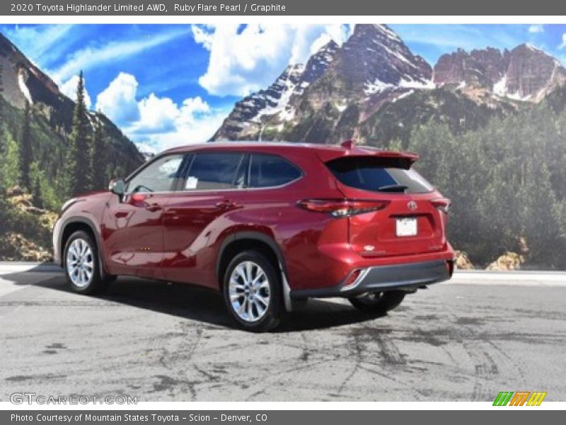 Ruby Flare Pearl / Graphite 2020 Toyota Highlander Limited AWD