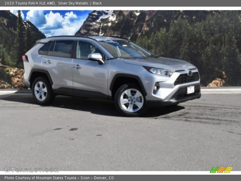 Silver Sky Metallic / Black 2020 Toyota RAV4 XLE AWD
