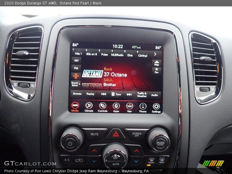 Octane Red Pearl / Black 2020 Dodge Durango GT AWD