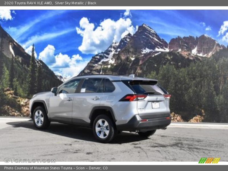 Silver Sky Metallic / Black 2020 Toyota RAV4 XLE AWD