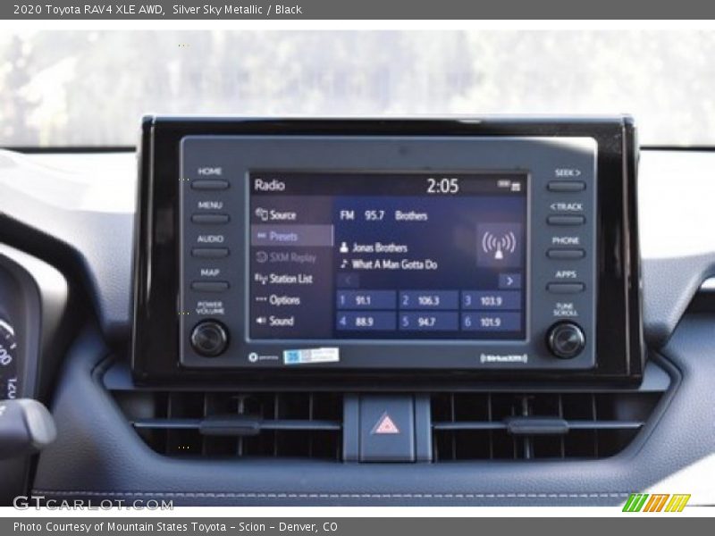 Silver Sky Metallic / Black 2020 Toyota RAV4 XLE AWD