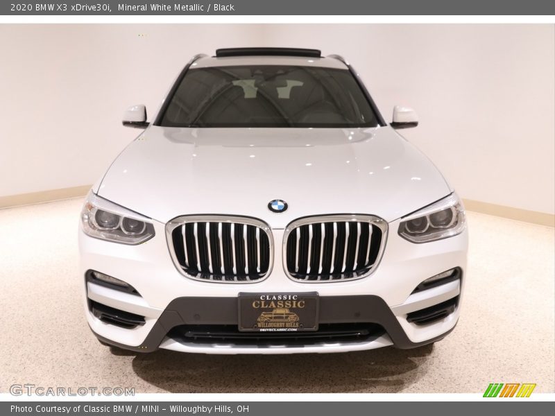 Mineral White Metallic / Black 2020 BMW X3 xDrive30i