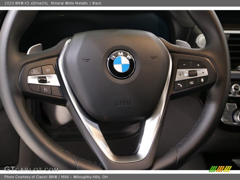 Mineral White Metallic / Black 2020 BMW X3 xDrive30i