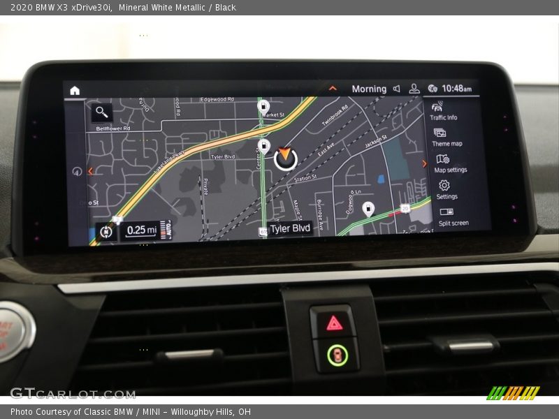 Mineral White Metallic / Black 2020 BMW X3 xDrive30i
