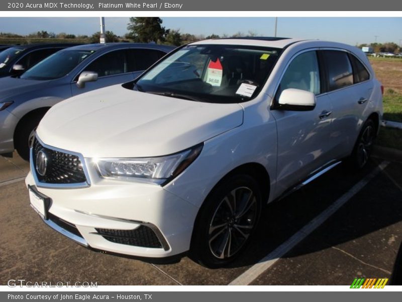 Platinum White Pearl / Ebony 2020 Acura MDX Technology