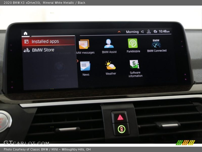 Mineral White Metallic / Black 2020 BMW X3 xDrive30i
