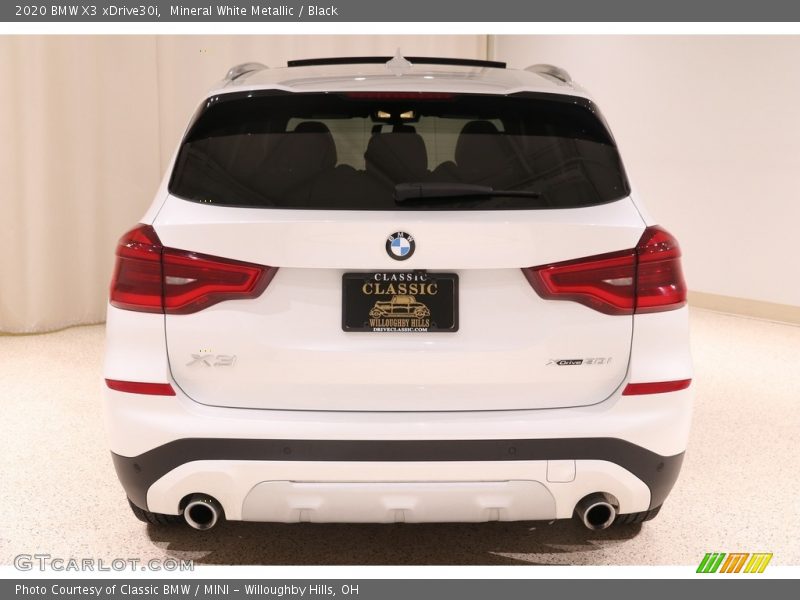 Mineral White Metallic / Black 2020 BMW X3 xDrive30i