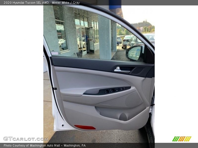 Winter White / Gray 2020 Hyundai Tucson SEL AWD