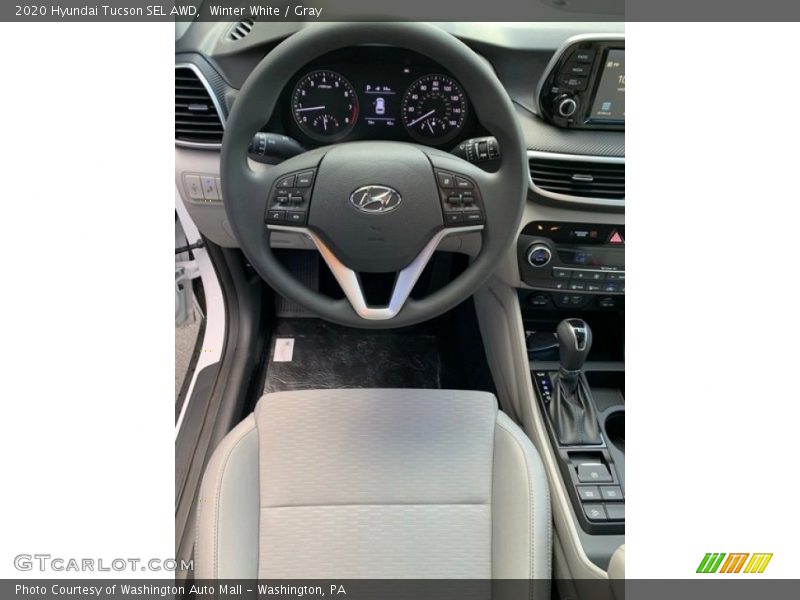 Winter White / Gray 2020 Hyundai Tucson SEL AWD