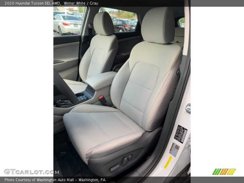 Winter White / Gray 2020 Hyundai Tucson SEL AWD