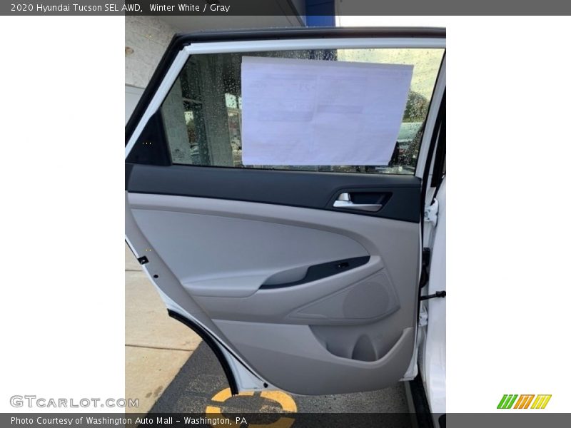 Winter White / Gray 2020 Hyundai Tucson SEL AWD