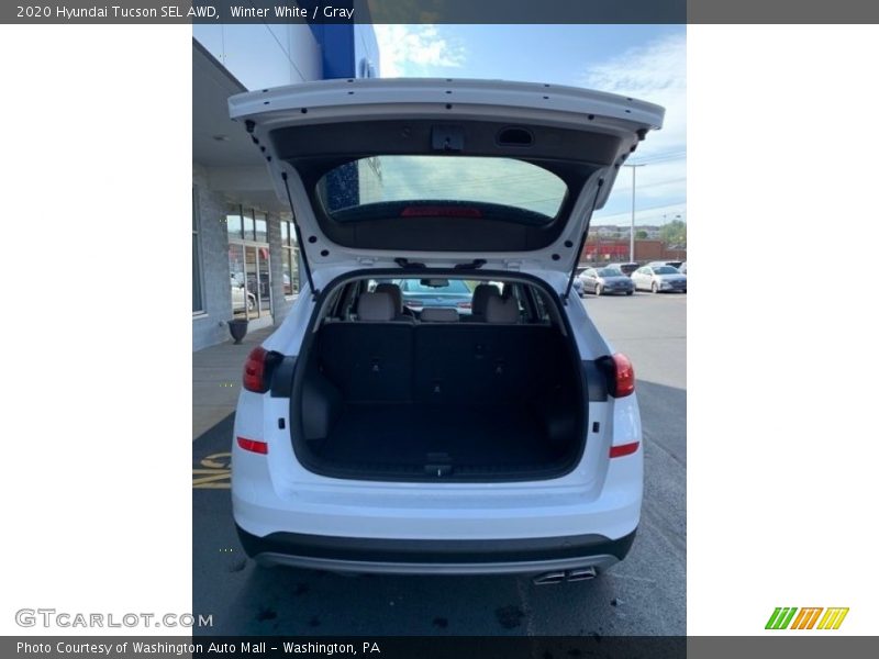 Winter White / Gray 2020 Hyundai Tucson SEL AWD