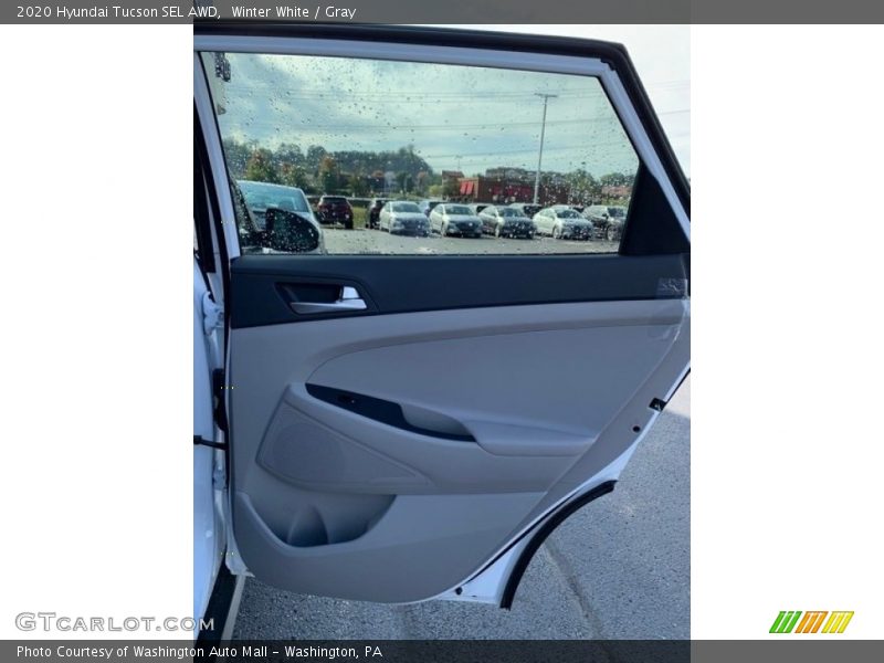 Winter White / Gray 2020 Hyundai Tucson SEL AWD