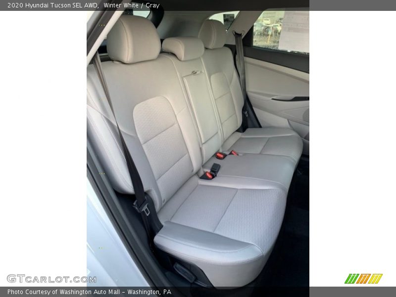 Winter White / Gray 2020 Hyundai Tucson SEL AWD