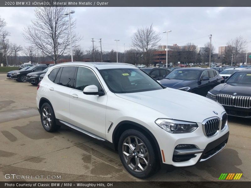 Mineral White Metallic / Oyster 2020 BMW X3 xDrive30i
