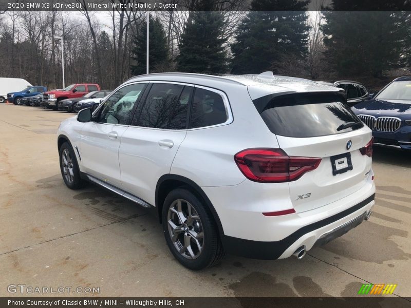 Mineral White Metallic / Oyster 2020 BMW X3 xDrive30i