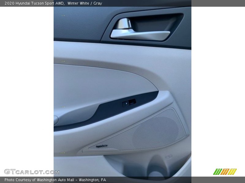 Winter White / Gray 2020 Hyundai Tucson Sport AWD