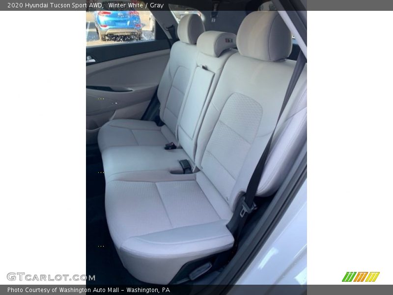 Winter White / Gray 2020 Hyundai Tucson Sport AWD