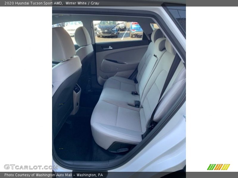 Winter White / Gray 2020 Hyundai Tucson Sport AWD