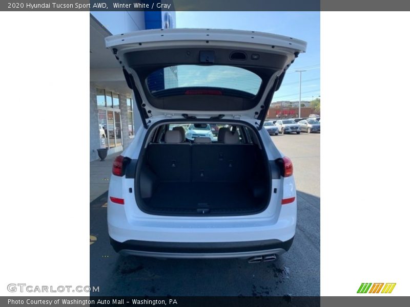 Winter White / Gray 2020 Hyundai Tucson Sport AWD