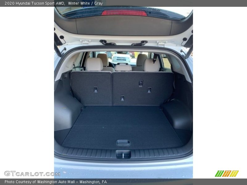 Winter White / Gray 2020 Hyundai Tucson Sport AWD