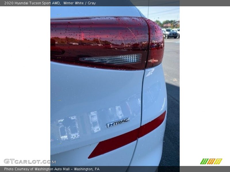 Winter White / Gray 2020 Hyundai Tucson Sport AWD