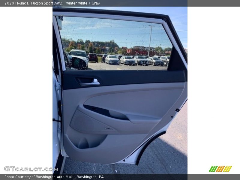 Winter White / Gray 2020 Hyundai Tucson Sport AWD