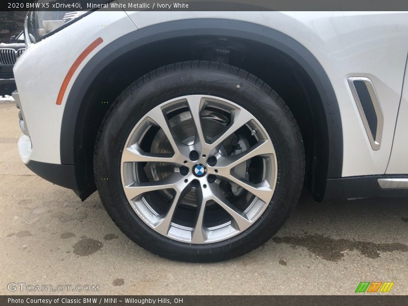 Mineral White Metallic / Ivory White 2020 BMW X5 xDrive40i